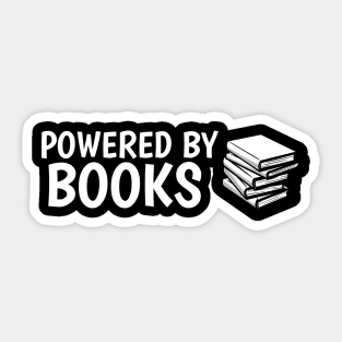 powered by books Sticker